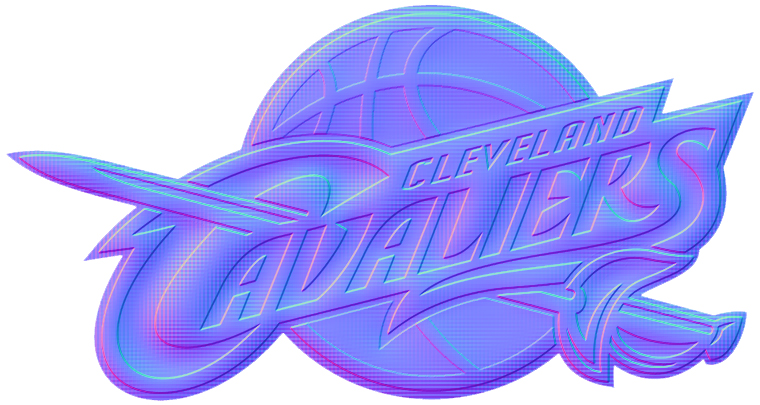 Cleveland Cavaliers Colorful Embossed Logo vinyl decal